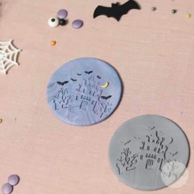 Carimbo de bolachas - Casa assombrada