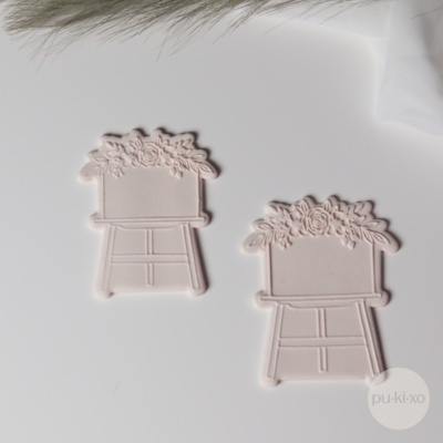 Carimbo + Cortador Cavalete com flores