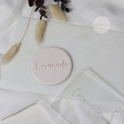 Carimbo de bolachas - Casamento