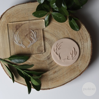 Carimbo de bolachas - Hastes de veado