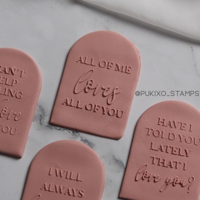 Carimbo de bolachas - Love songs - All of me loves all of you