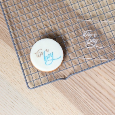 Carimbo de bolachas - It's a boy