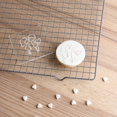 Carimbo de bolachas - Beijinho