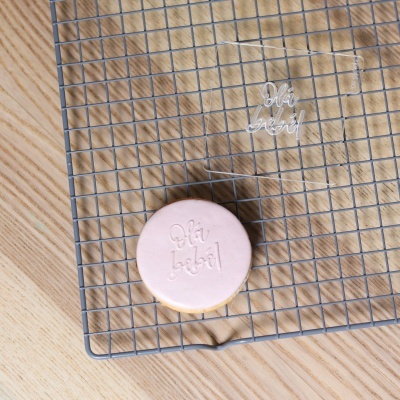 Carimbo de bolachas - Olá bebé!