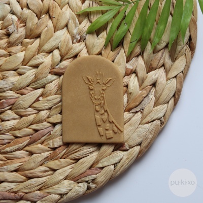 Carimbo de bolachas - Girafa realista