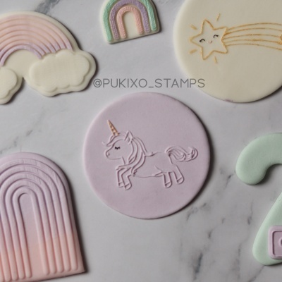 Carimbo de bolachas - Unicórnio minimalista