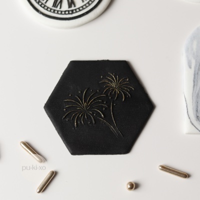 STOCK-OFF - Carimbo de bolachas - Fogo de artifício