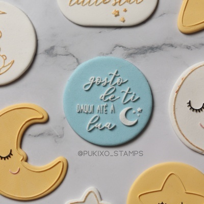 Carimbo de bolachas - Daqui até à lua