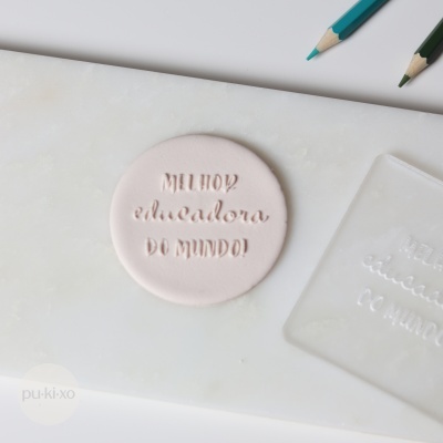 Carimbo de bolachas - Melhor educadora do mundo