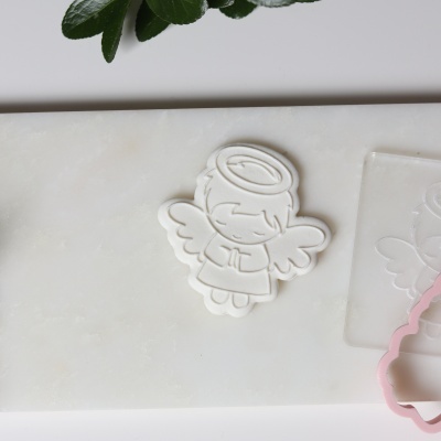 Carimbo + cortador Anjinho menino