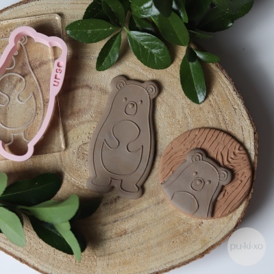 Carimbo + cortador Urso