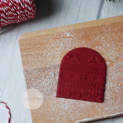 Carimbo de padrão - Camisola de Natal