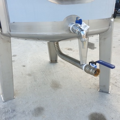 Cuba Inox Vinho 250 Litros Porta Lateral