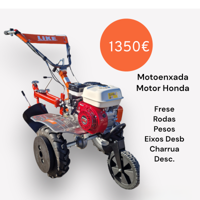 Motoenxada Like Honda Gx160 Completa