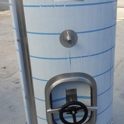 Cuba Inox Vinho 350 Litros Porta Lateral