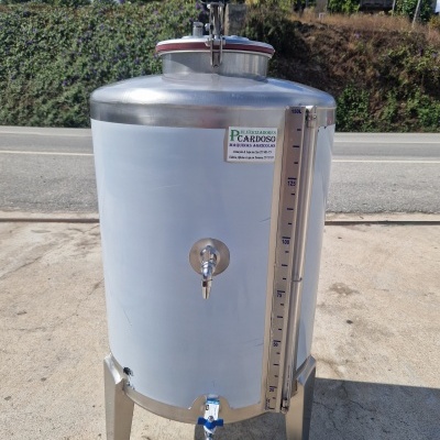 Cuba Inox Vinho 150 Litros Porta Cima