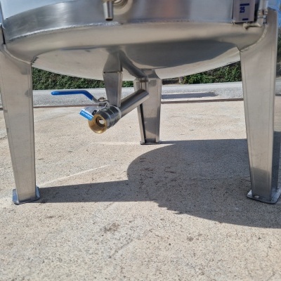 Cuba Inox Vinho 200 Litros Porta Lateral