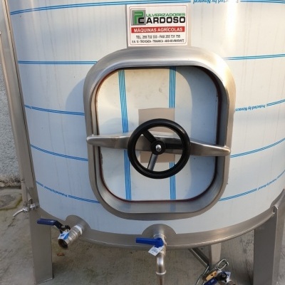 Cuba Inox Vinho 1500 Litros 2 Portas