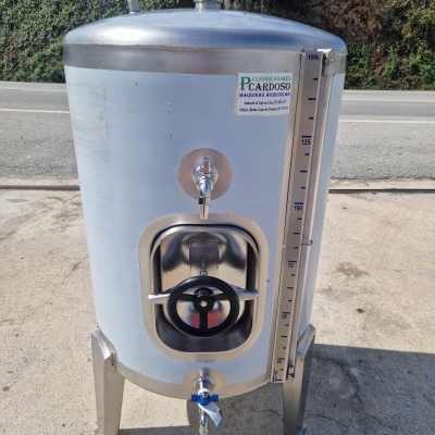 Cuba Inox Vinho 150 Litros Porta Lateral