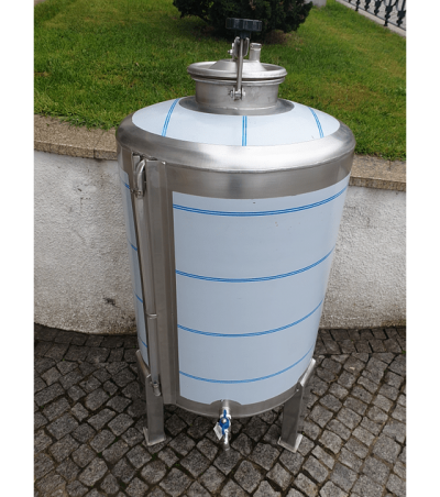 Cuba Inox Vinho 100 Litros Porta Cima