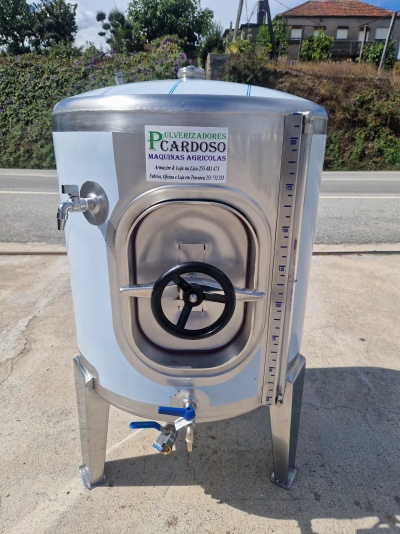 Cuba Inox Vinho 200 Litros Porta Lateral