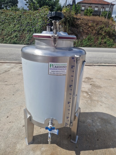 Cuba Inox Vinho 50 Litros Porta Cima