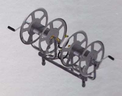 Enrolador Giratório Duplo Rocha 2x60 Metros C/Suporte