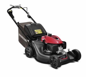 Corta-relva Honda vermelho e preto com saco castanho