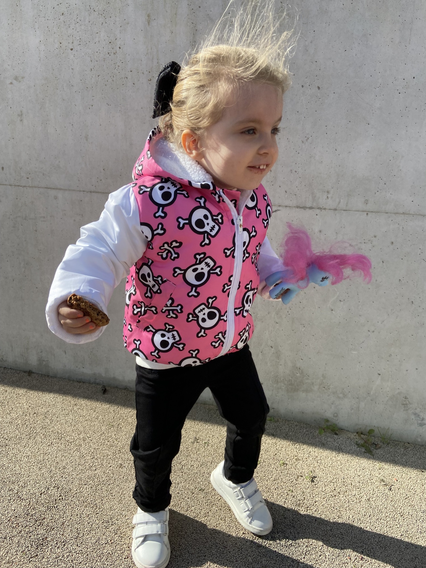 Blusão de Inverno - Skulls Pink