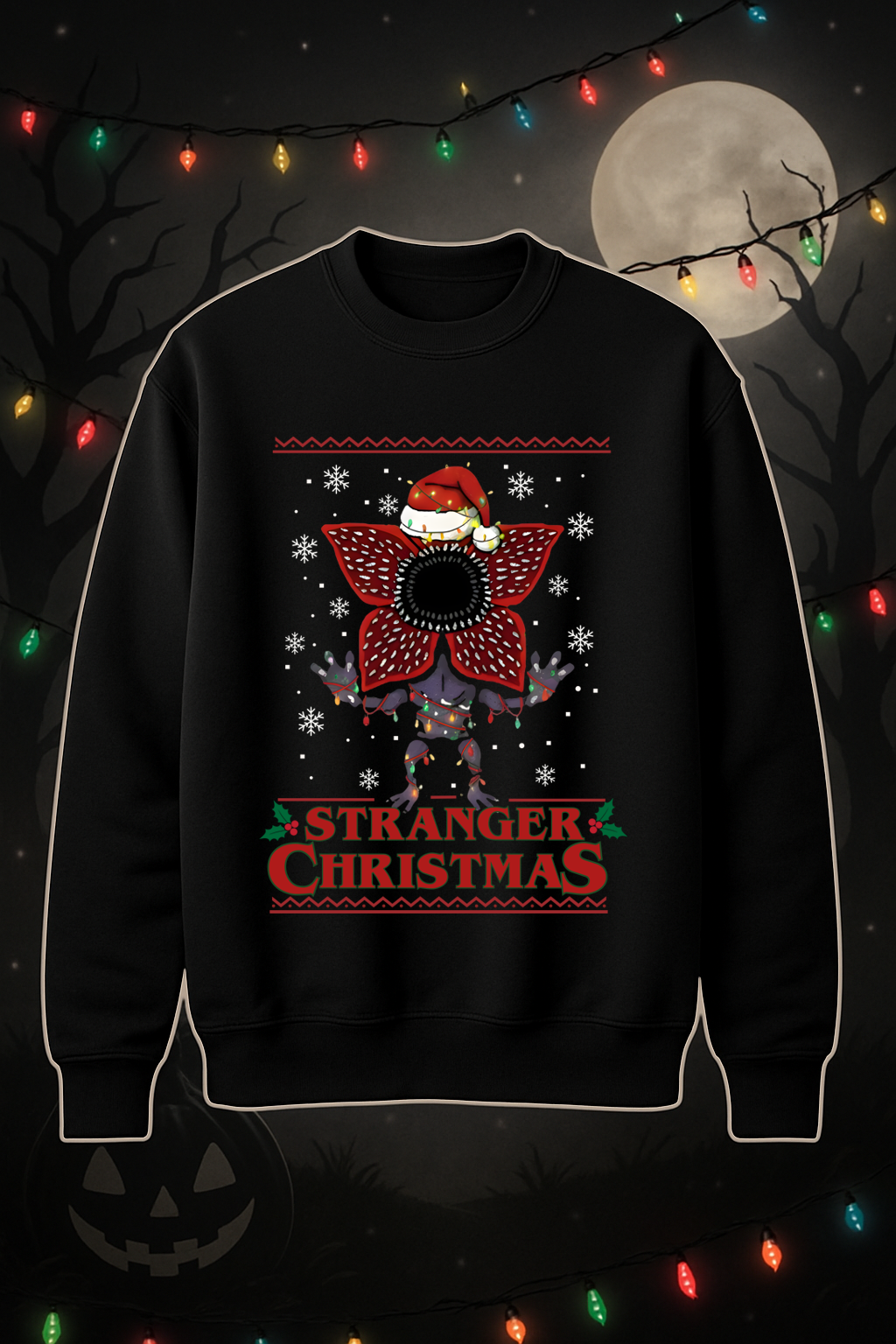 Sweat-shirt Stranger Christmas - Adulto
