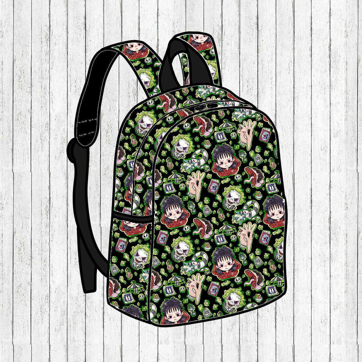 Mini-Mochila Beetlejuice - Por Encomenda