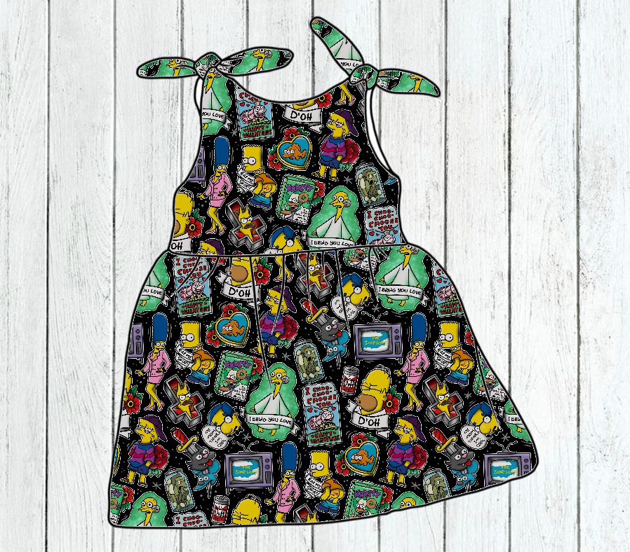 Vestido N Simpsons Tatz - Por Encomenda