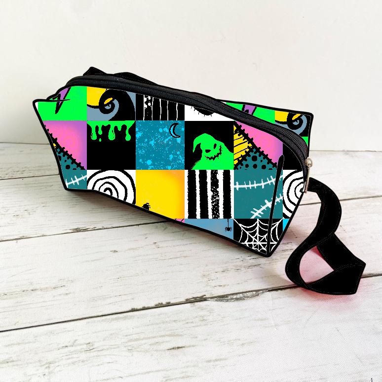 Estojo Boxy NBC Checks - Por Encomenda