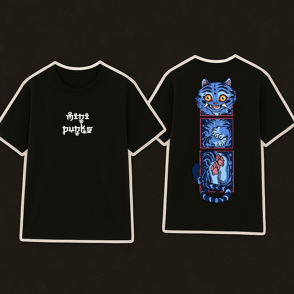 T-shirt Derpy Tiger - Adulto