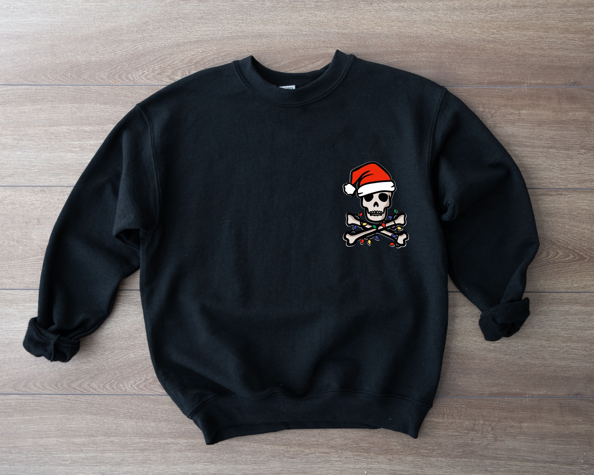 Sweat-shirt Skull Santa Pocketsize - Adulto