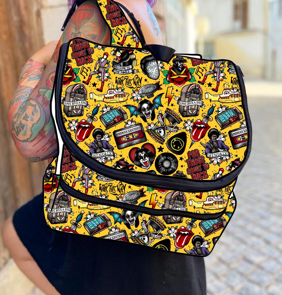 Mochila Busy Mom Rock Tattoos  - Por Encomenda