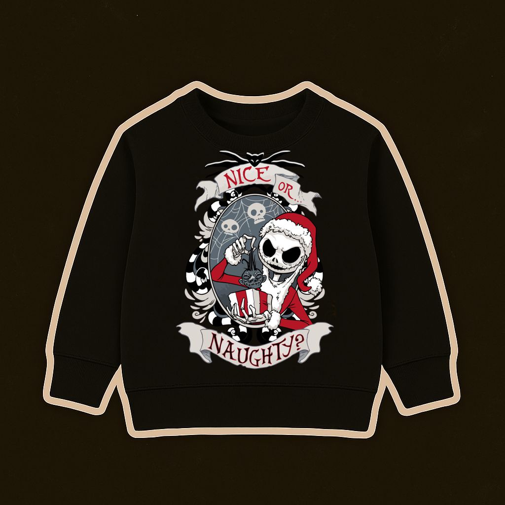 Sweat-shirt Naughty or Nice - Criança