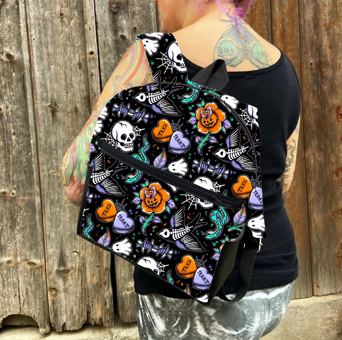Halloween Tattoos Backpack