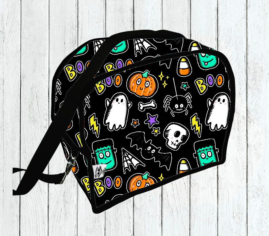 Lancheira de Adulto Halloween Doodles - Por Encomenda