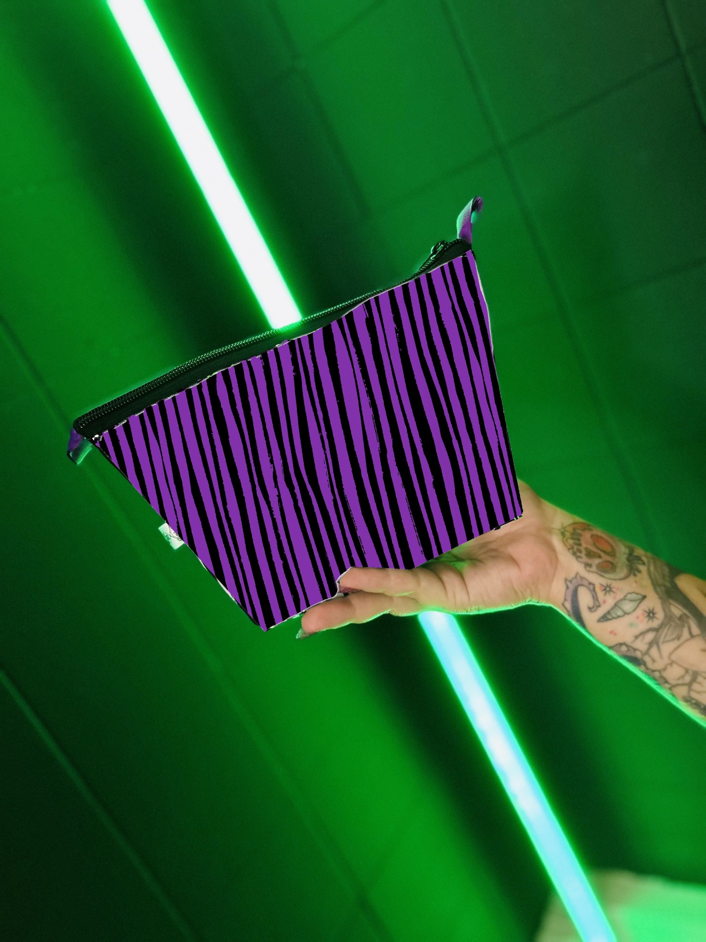 Make-up Bag Nevermore Stripes