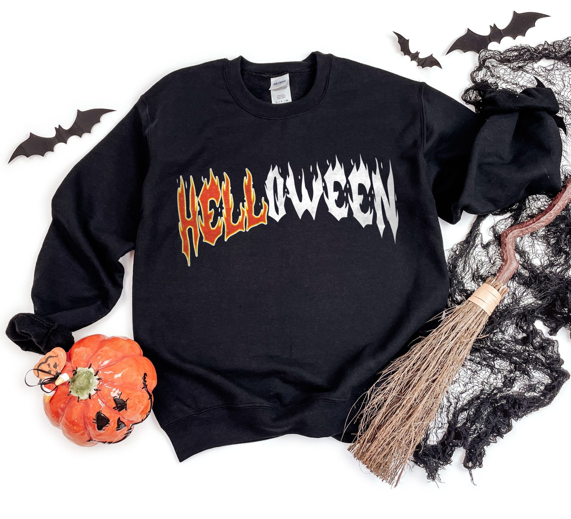 Sweat-shirt Helloween Preta - Adulto