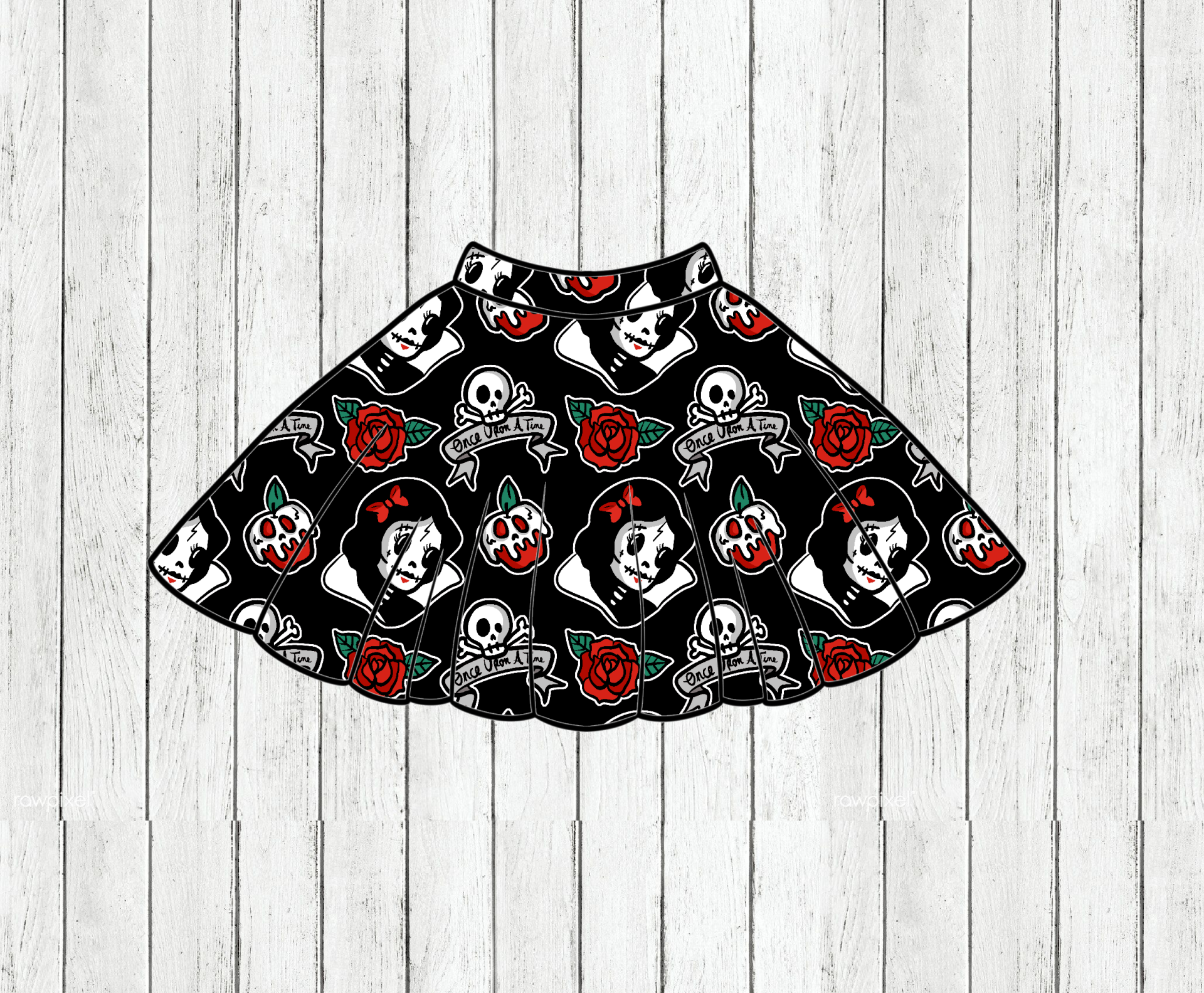 Saia Rodada Snow White - Por Encomenda