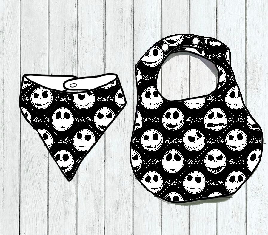 Babetes Redondos ou Bandana Jack's Faces - Por Encomenda