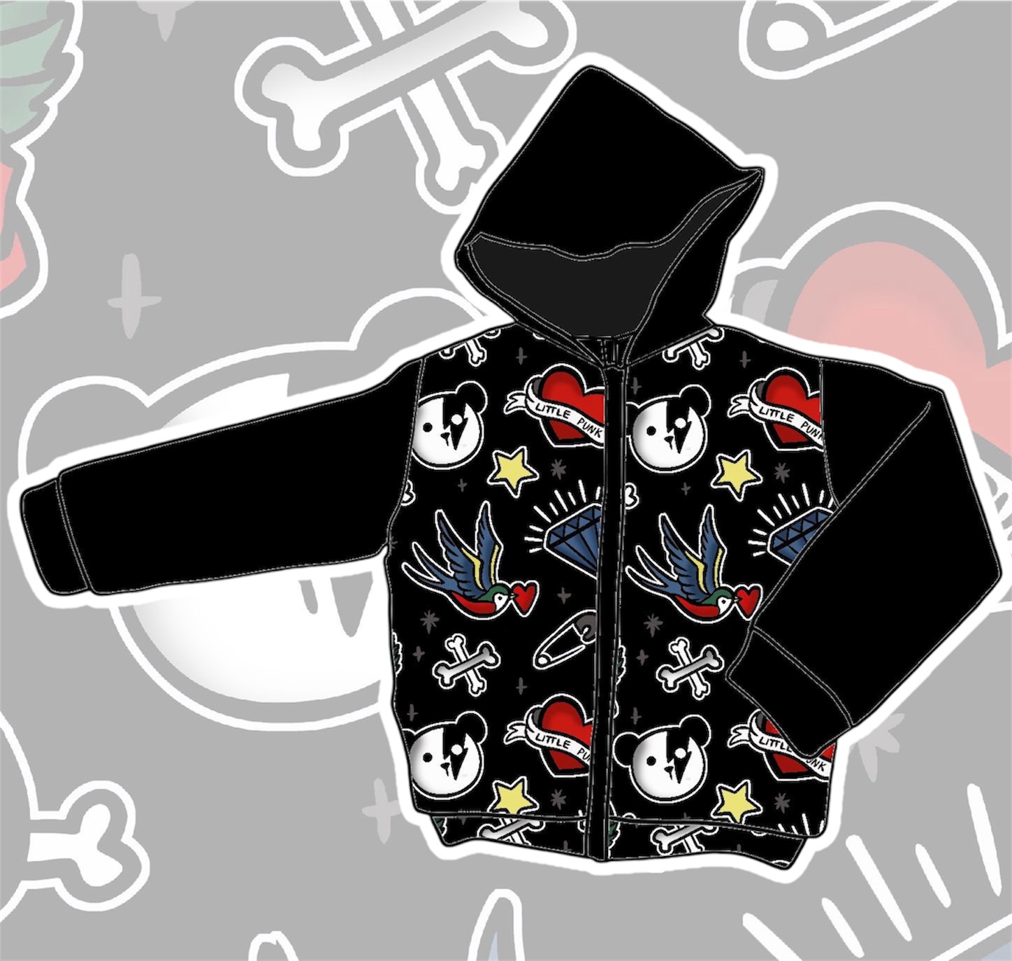 Corta-Vento Impermeável Little Punk - Criança