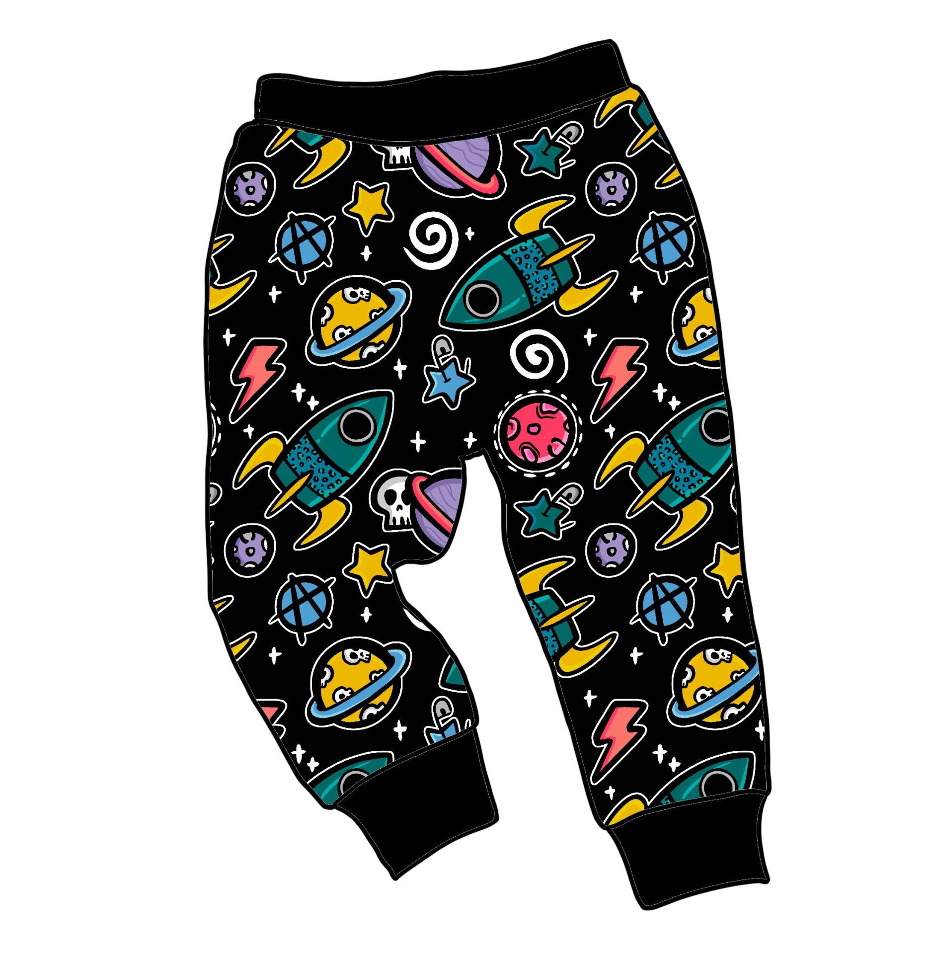 Calças de Fato Treino Space Skulls - Por Encomenda