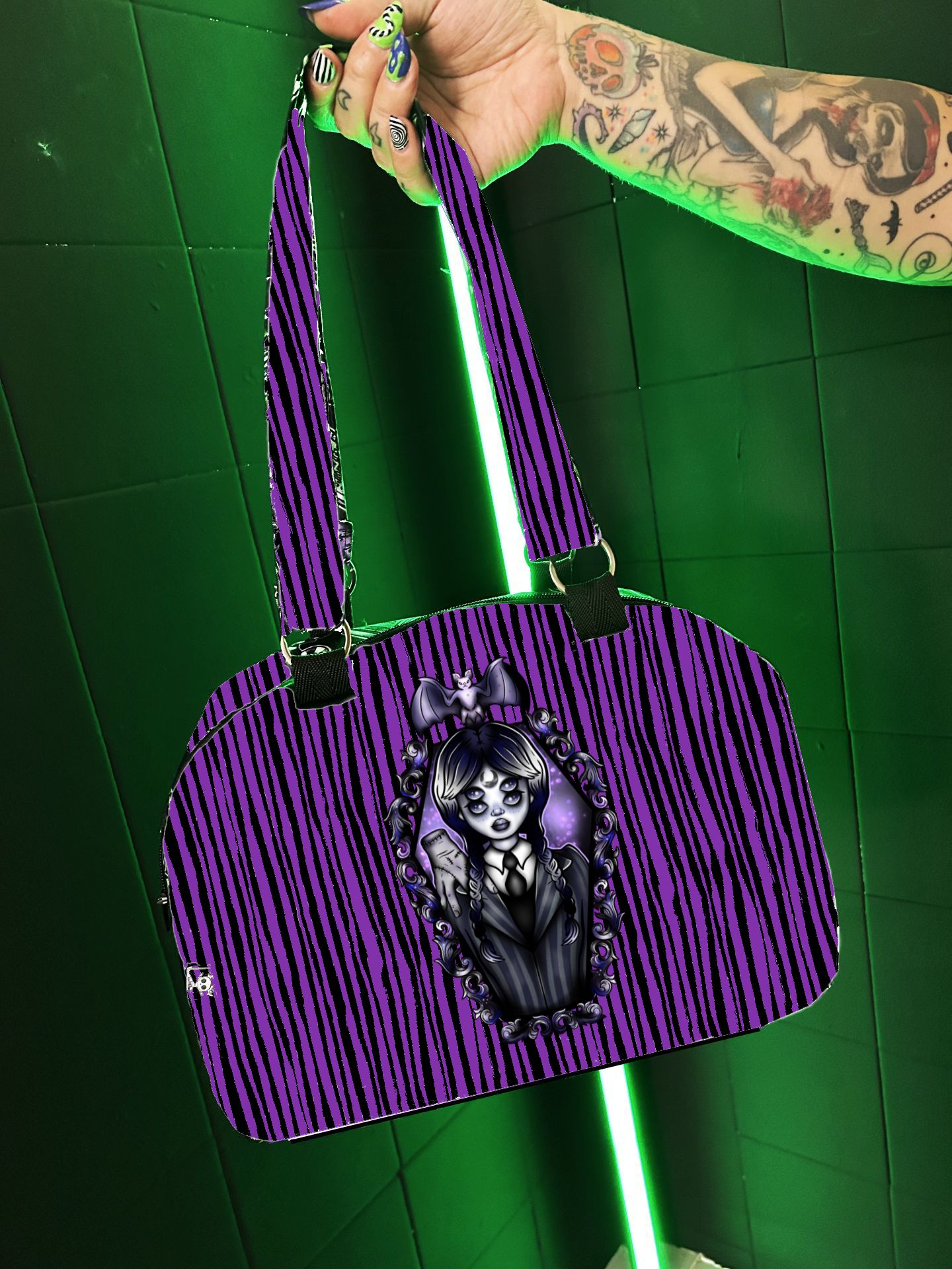 Carol Handbag Nevermore Stripes