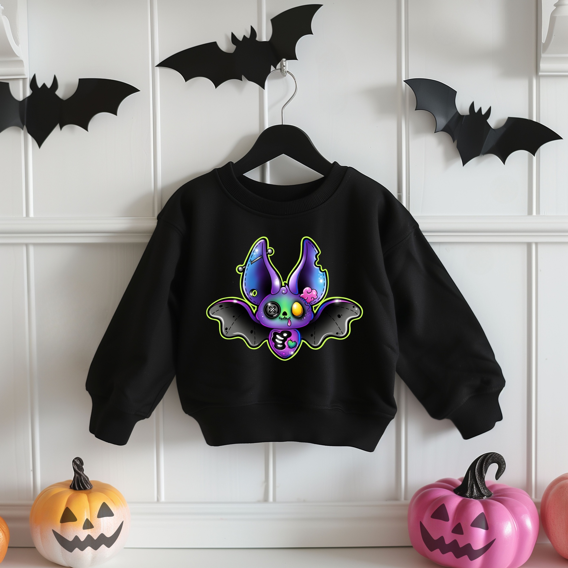Sweat-shirt Bat Plushie - Criança
