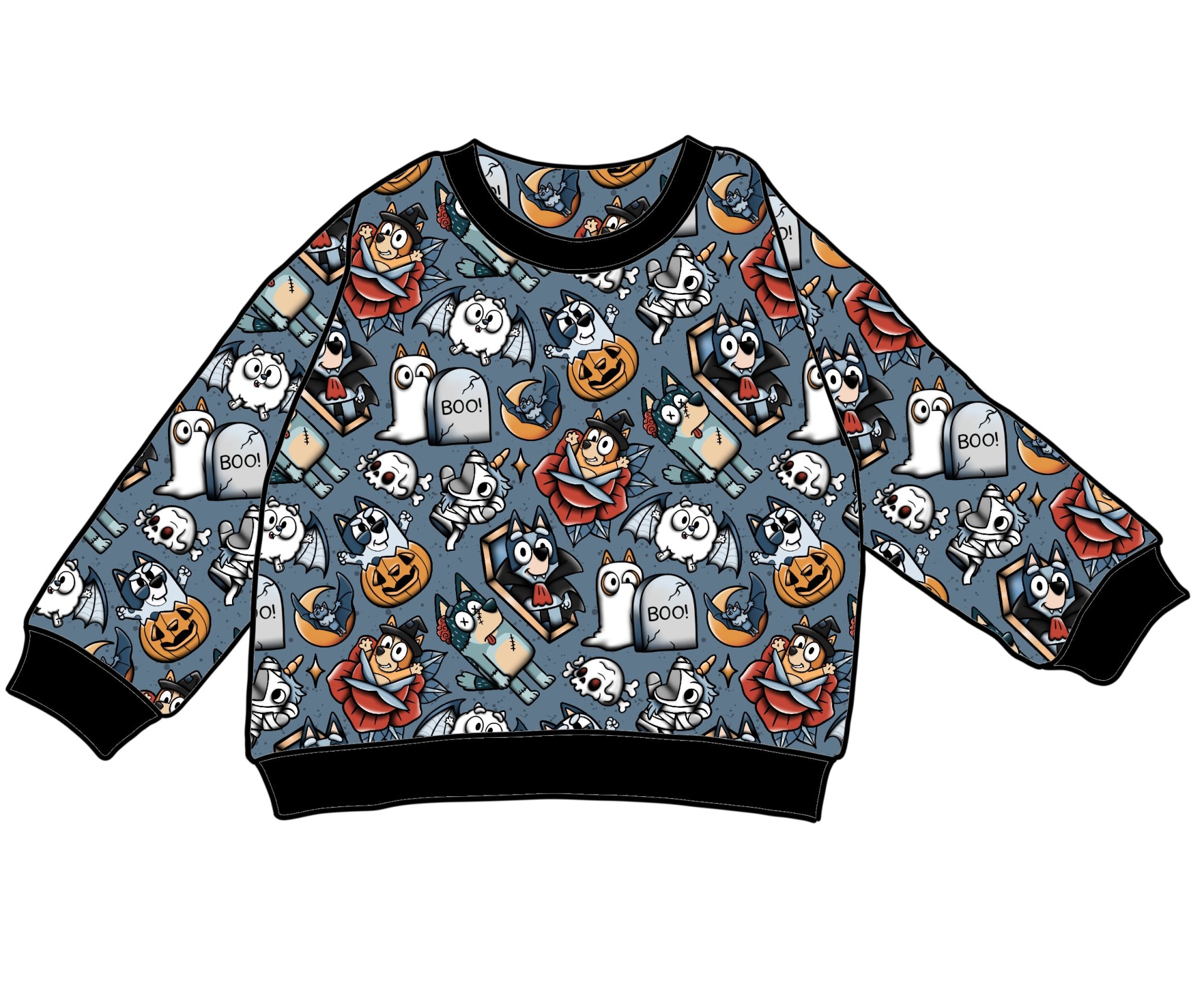 Sweat-shirt Spooky Bluey  - Criança