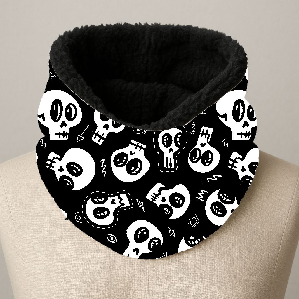 Golas de Inverno - Doodle Skulls