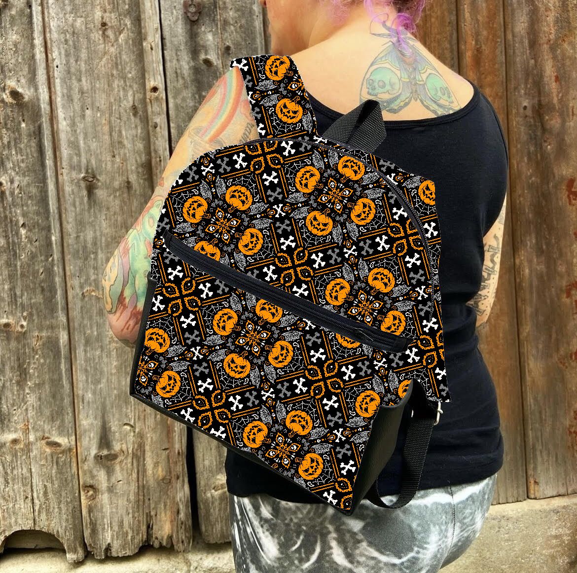 Halloween Bandana Backpack